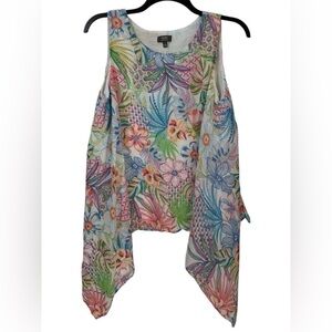 Ninety Clothing Company Blouse Women’s Large Hanki Hem Lined